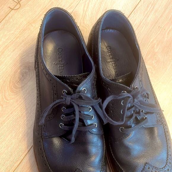 Cole Haan Men\'s size 13 Black Leather Oxfords shoes